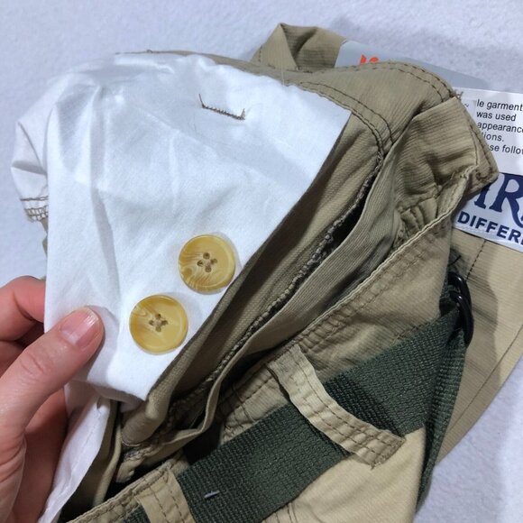 Wear First Shorts Mens 38 Legacy Belted Cargo Shorts Khaki 818853 NEW - Picture 11 of 12